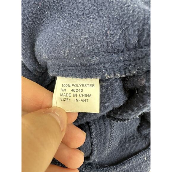 Unbranded Infant Childrens Trapper Hat Blue Fleece Winter Hat - Picture 5 of 10